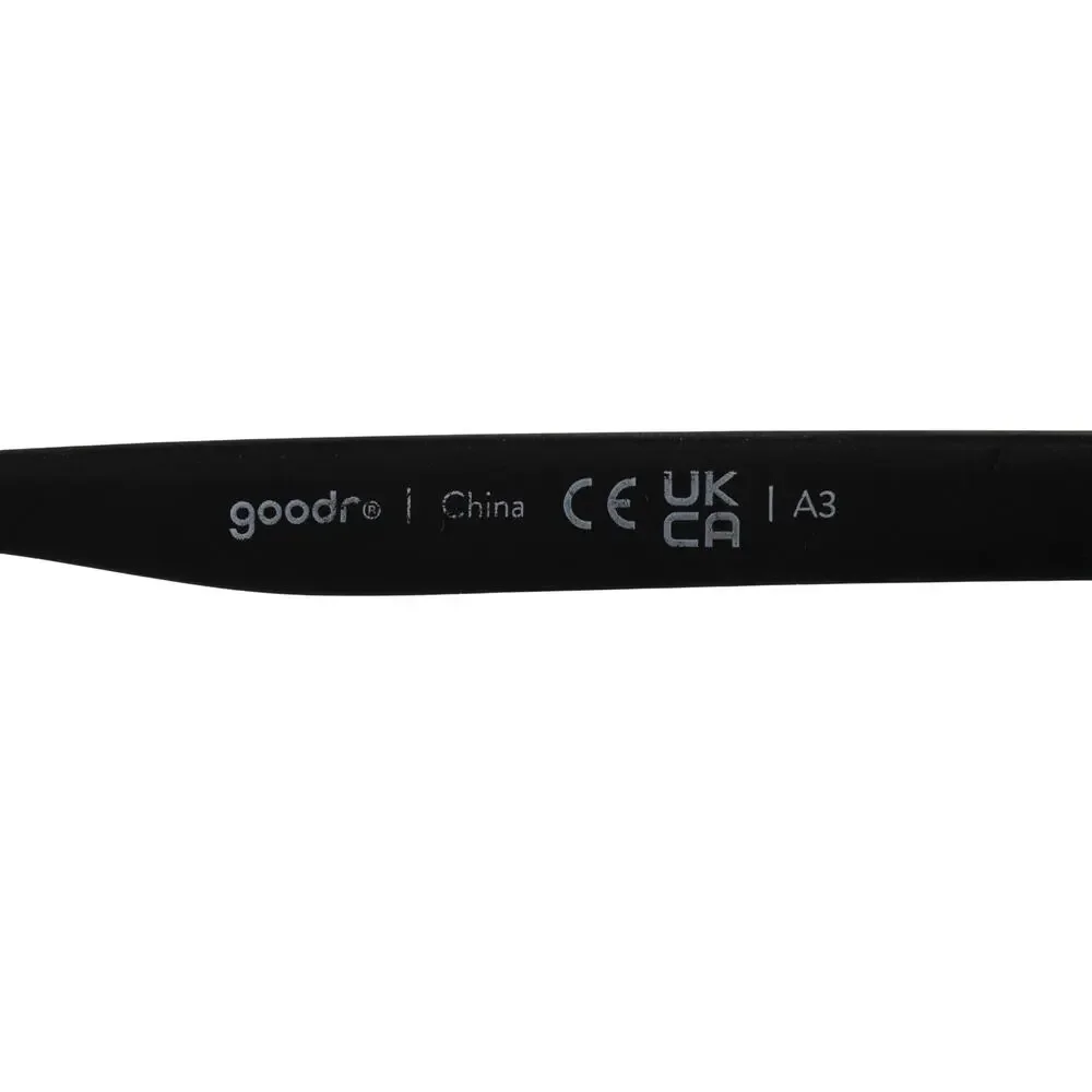 Goodr Black 9 Blackout Sunglasses - LENSES FAIR / FRAMES GOOD CONDITION